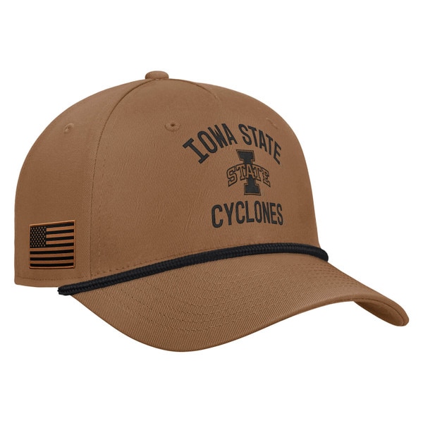 Nike I-State Brown Military Appreciation 2026 Adjustable Rise Rope Cap right side vendor image